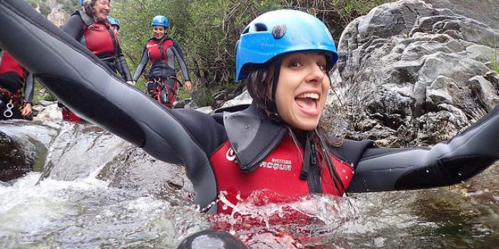 MICE group canyoning teambuilding activity