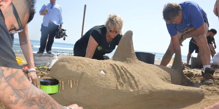 sand castle teambuilding spain